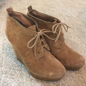 Jessica Simpson suede ankle booties